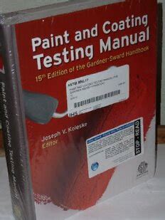 paint testing manual pdf|gardner sward paint testing manual.